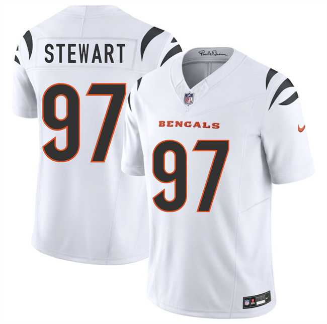 Men & Women & Youth Cincinnati Bengals #97 Shemar Stewart White 2025 Draft F.U.S.E. Vapor Untouchable Limited Stitched Jersey,We sell and wholesale Men & Women & Youth Cincinnati Bengals #97 Shemar Stewart White 2025 Draft F.U.S.E. Vapor Untouchable Limited Stitched Jersey on line form chian!